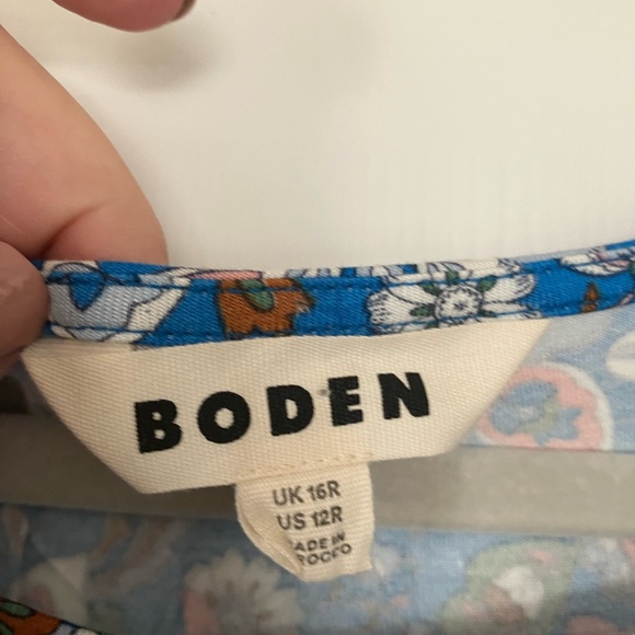 Boden Amelie Floral Jersey Dress Size 12 Pockets Floral Knee Length - Picture 4 of 7